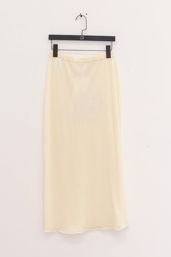 SWAYING 25 Spring/Summer Double-Sided Straight Long Skirt SW-SW25SS3B05C1-MIBAI Beige
